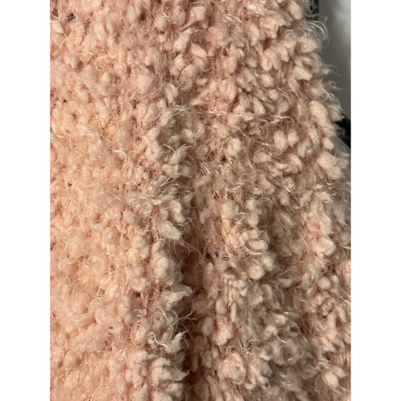 Skye's The Limit Ladies Soft Fluffy Pink Cowl Neck Sweater Size Medium - Picture 9 of 9